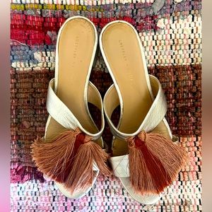Loeffler Randall tassel flat sandals